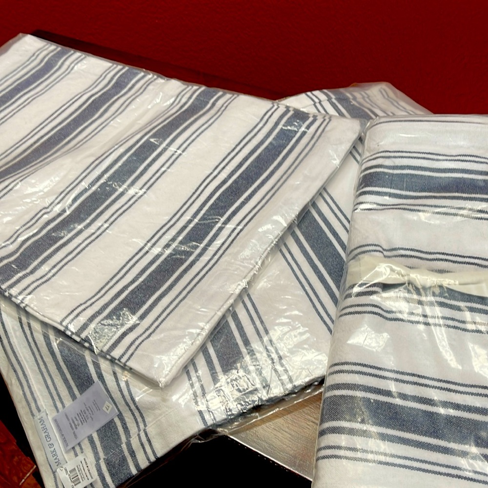 French Stripe Linen Placemats